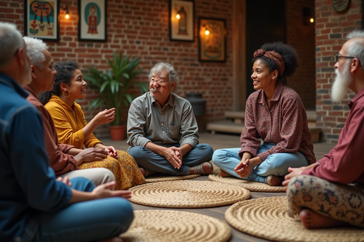 Groupe de jeunes et d
